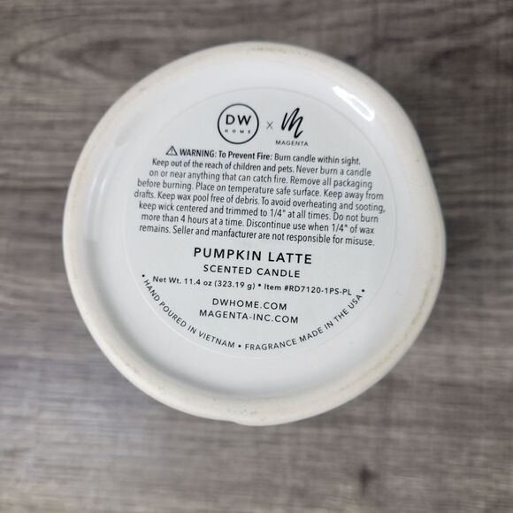 Rae Dunn Pumpkin Latte Scented‎ Pumpkin Season Candle - Picture 6 of 6